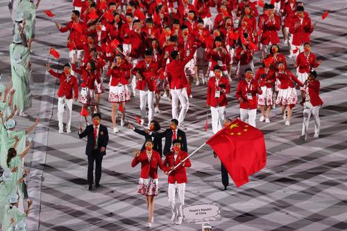 东京奥运开幕式中国